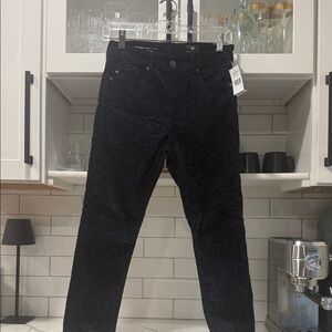 AG Adriano Goldschmied Black Patterned Pants